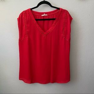 41 Hawthorne Red Blouse